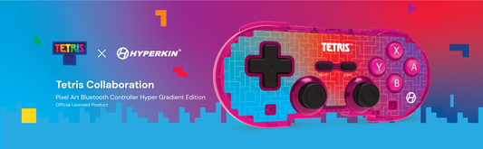 Hyperkin Official Tetris Pixel Art Bluetooth Switch Controller - Hyper Gradient