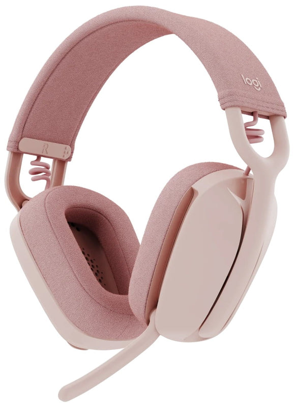 Logitech Zone Vibe 100 Wireless Bluetooth Stereo Headset Pink