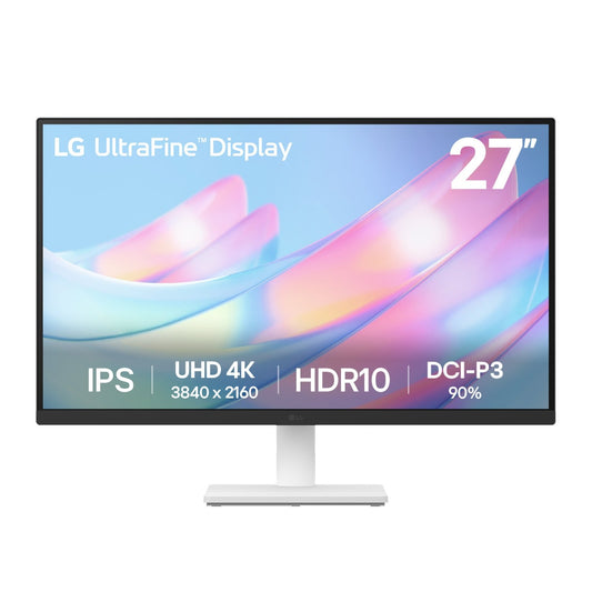 LG UltraFine 27" 4K UHD IPS Monitor - White-0