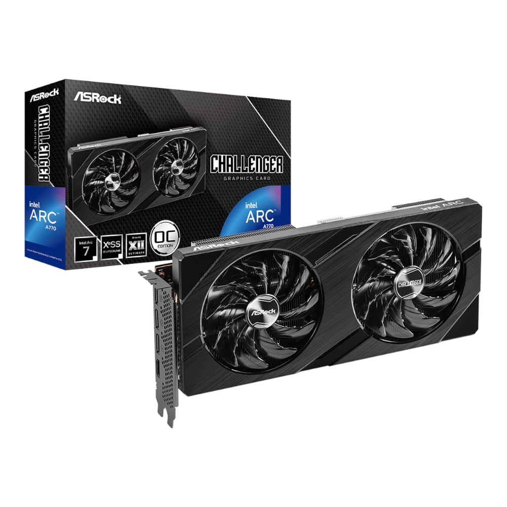 ASRock Intel Arc A770 Challenger OC 16GB GDDR6 256-BIT Graphics Card-0