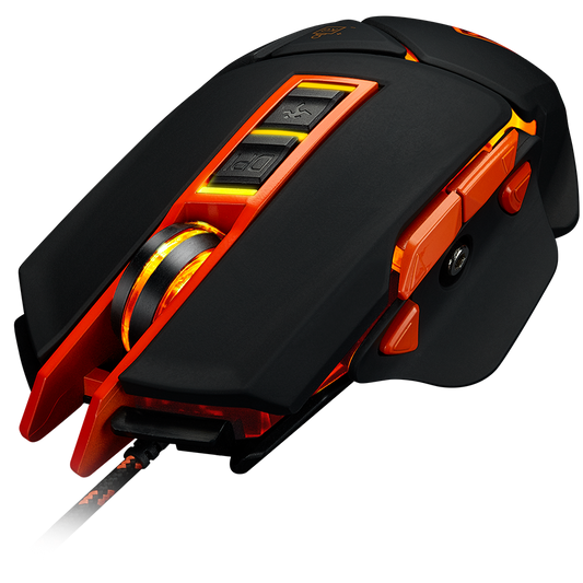 CANYON mouse Hazard GM-6 LED Wired Black Orange