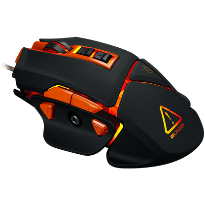 CANYON mouse Hazard GM-6 LED Wired Black Orange