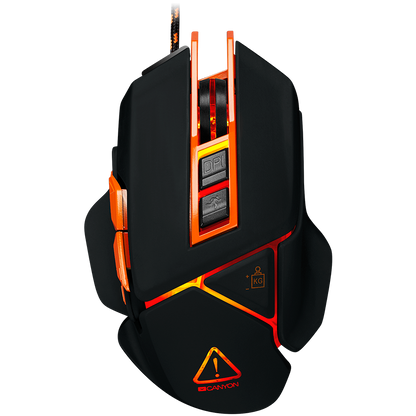 CANYON mouse Hazard GM-6 LED Wired Black Orange