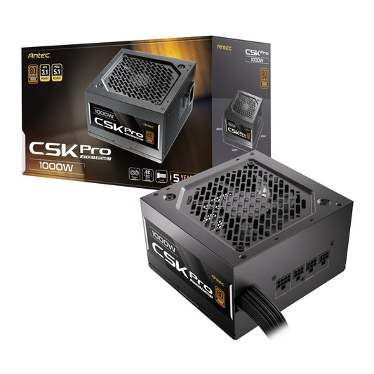 Antec CSK1000 PRO ATX3.1 Semi-Modular 1000W Power Supply (80 PLUS Bronze, PCIe 5.1, ATX 3.1 Certified)-0
