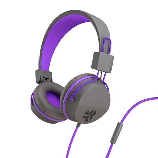 JLab JBuddies Studio Wired Bluetooth Kids Headphones Purple