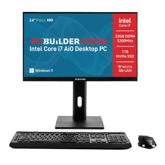 PCBuilder FUSION 24″ Intel Core i7-14700 Windows 11 AiO Desktop PC-0