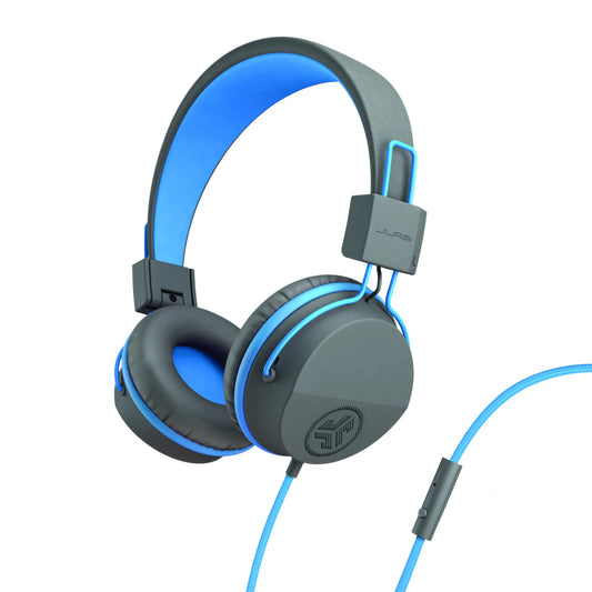 JLab JBuddies Studio Wired Bluetooth Kids Headphones Blue
