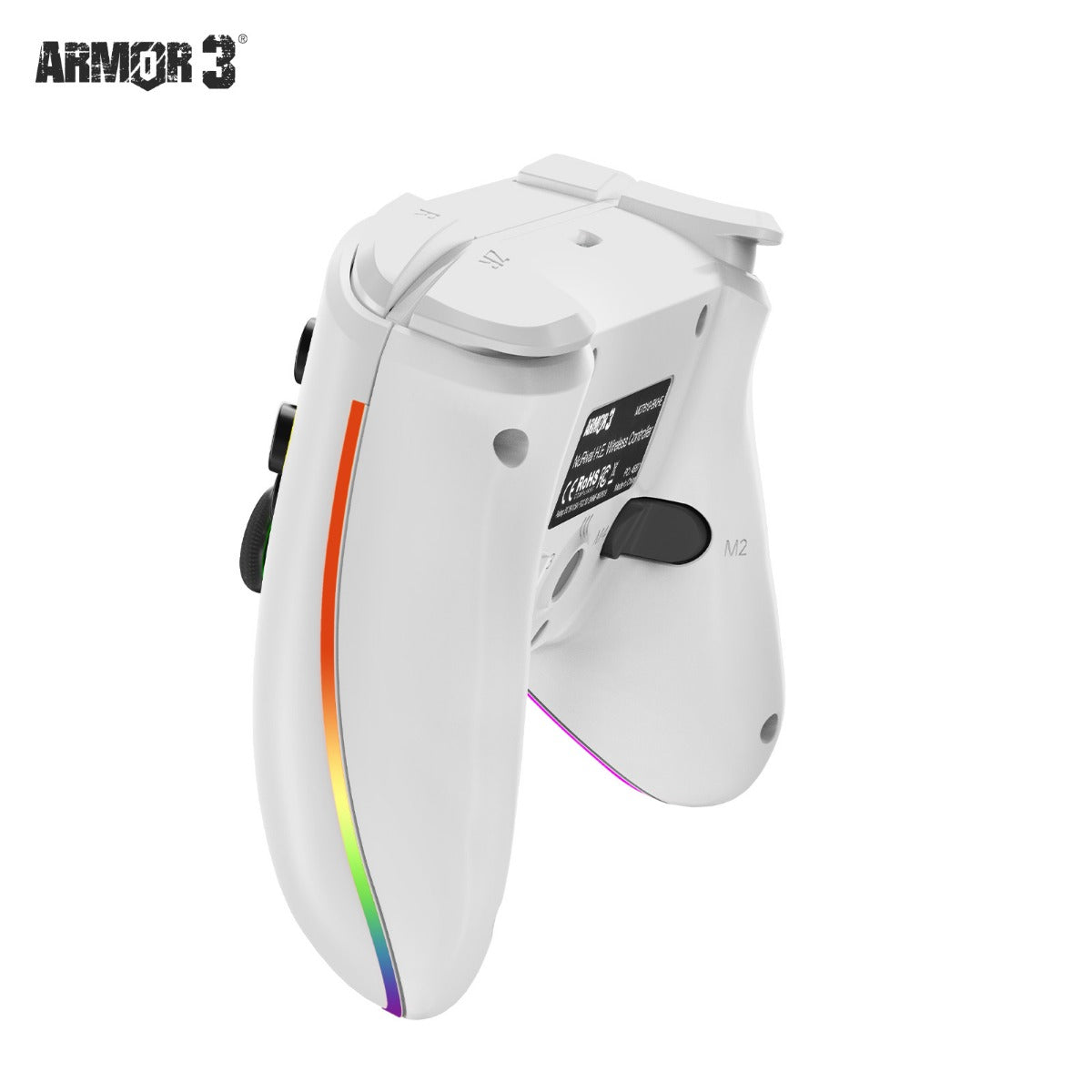 Armor3 NuRival Wireless Hall Effect Stick Game Controller For Switch - White