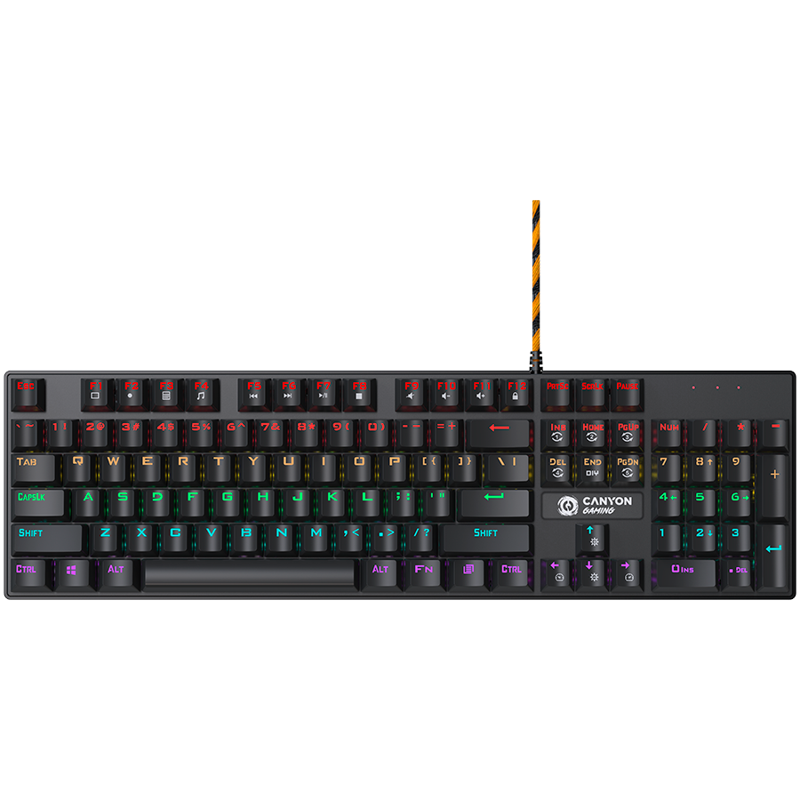 CANYON keyboard Deimos GK-4 Rainbow US Wired Black